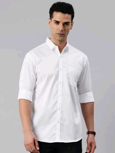Men's White Casual Shirt