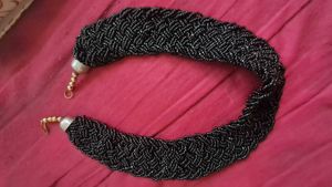 Beaded Black Princess Neckpiece