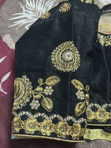 Black Embroidered Blouse