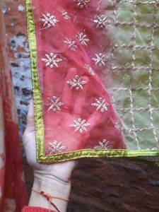 Red And Green Dupatta
