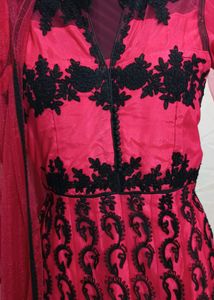 Beautiful Party Wear Net Heavy Embroidery Gown