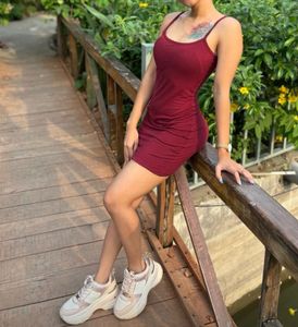 Burgundy Hot Dress