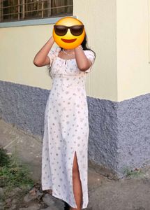 Floral Tie-Front Midi Dress