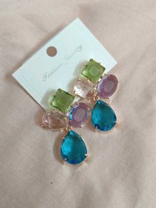 Gemstone Drop Earrings
