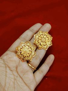 Square Floral Earrings