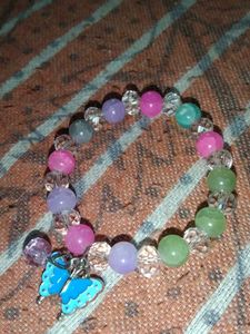 Hand Bracelet With A Butterfly Charming