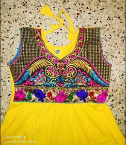 Cotton Floral Ladies Anarkali