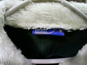 Green Quilted Jacket with Sherpa Collar