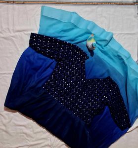 Blue Embellished Ethnic Gown