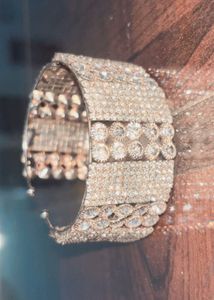 Sparkling Rhinestone Cuff Bracelet