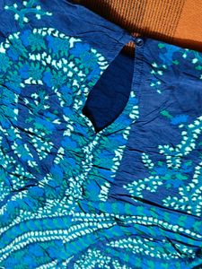 Old Navy Women Blue Printed Casual Dress