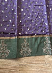 Elegant Purple Embroidered Kurta Churidar set