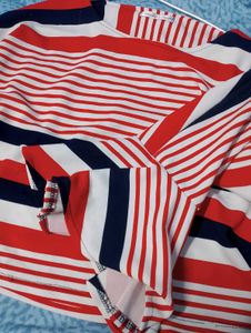 Striped Bell Sleeve Top