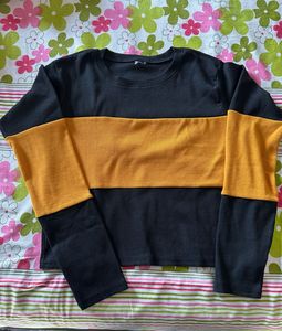 Colorblock Ribbed Knit Top