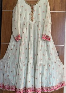 Elegant Embroidered Anarkali Kurta