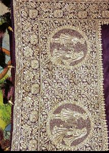 New bridal wine shade saree with designer blouse p