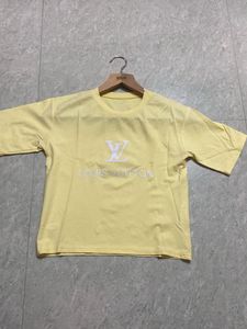 Louis Vuitton Yellow Crop T-shirt For Women