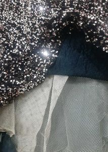 Party Gown With Long TRAIL and Duppatta Mask