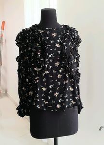 ZARA frill top