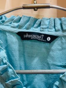 Blue Straight Kurti