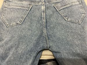 Light Wash Cargo Jeans