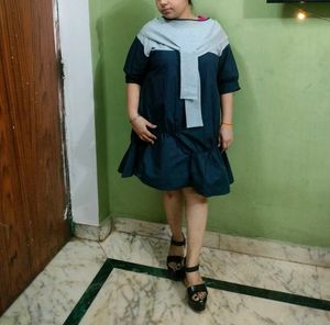 Stylish Navy Blue Dress