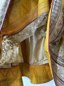 Women Red &amp; Beige Netted Lehenga Set | Bust 30 | U