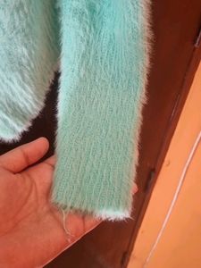 Fluffy Mint Green Cardigan co-ord set