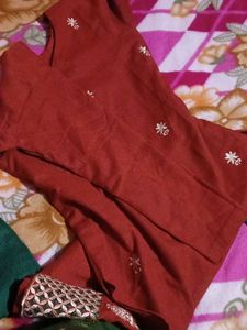 Wollen kurti set