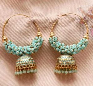 5 Pair Of Pearl Jhumka Earrings