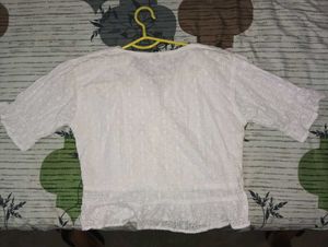 White Eyelet Blouse