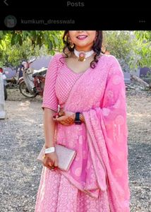 Pink Lahenga Choli