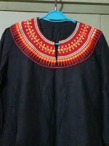 Black Beautiful Combination Kurti😍