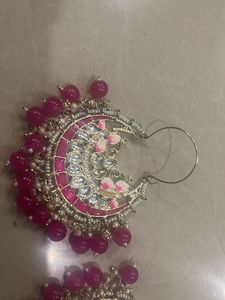 Pink Beaded Earrings