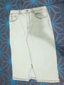 Denim Pencil Skirt