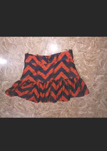 Chevron Mini Skirt