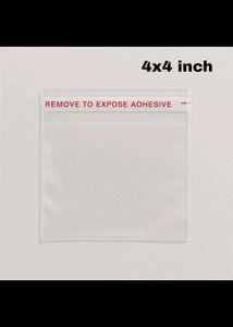 Transparent Poly Packaging Bags (4x4 inch)