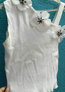 Floral Embellished Knit Top
