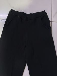 Black Wide Leg Lounge Pants