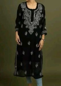 Black chikankari Kurti 🥰