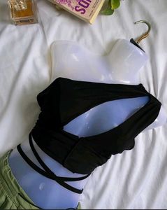 Chic Black Cutout Top