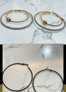 Combo Of 2 Hoop Earrings
