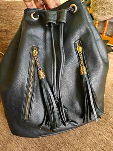 black backpack