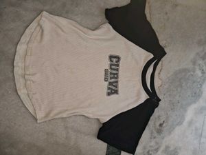 Trendy Crop Top Fitted Gym Tee