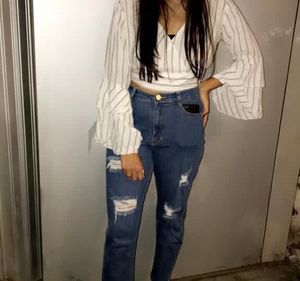 Striped Top-Down Neck
