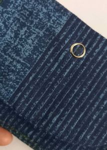 Striped Denim Wallet