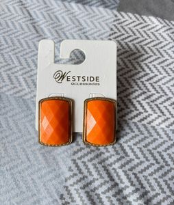 Westside Orange Statement Earrings