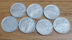 Rare Malaysia 10 Sen Coins 7 Pcs Set. Combo