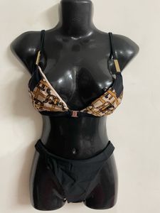 Women Front Open Bikini Set