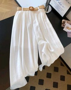Korean Aesthetic White Flare Pants